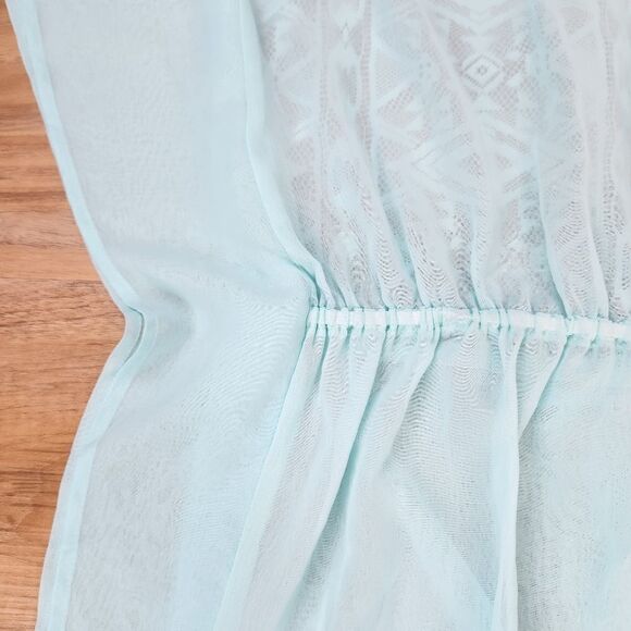 🔹️NWT Xhilaration Turquoise Blue Swim Coverup Small - Picture 7 of 12